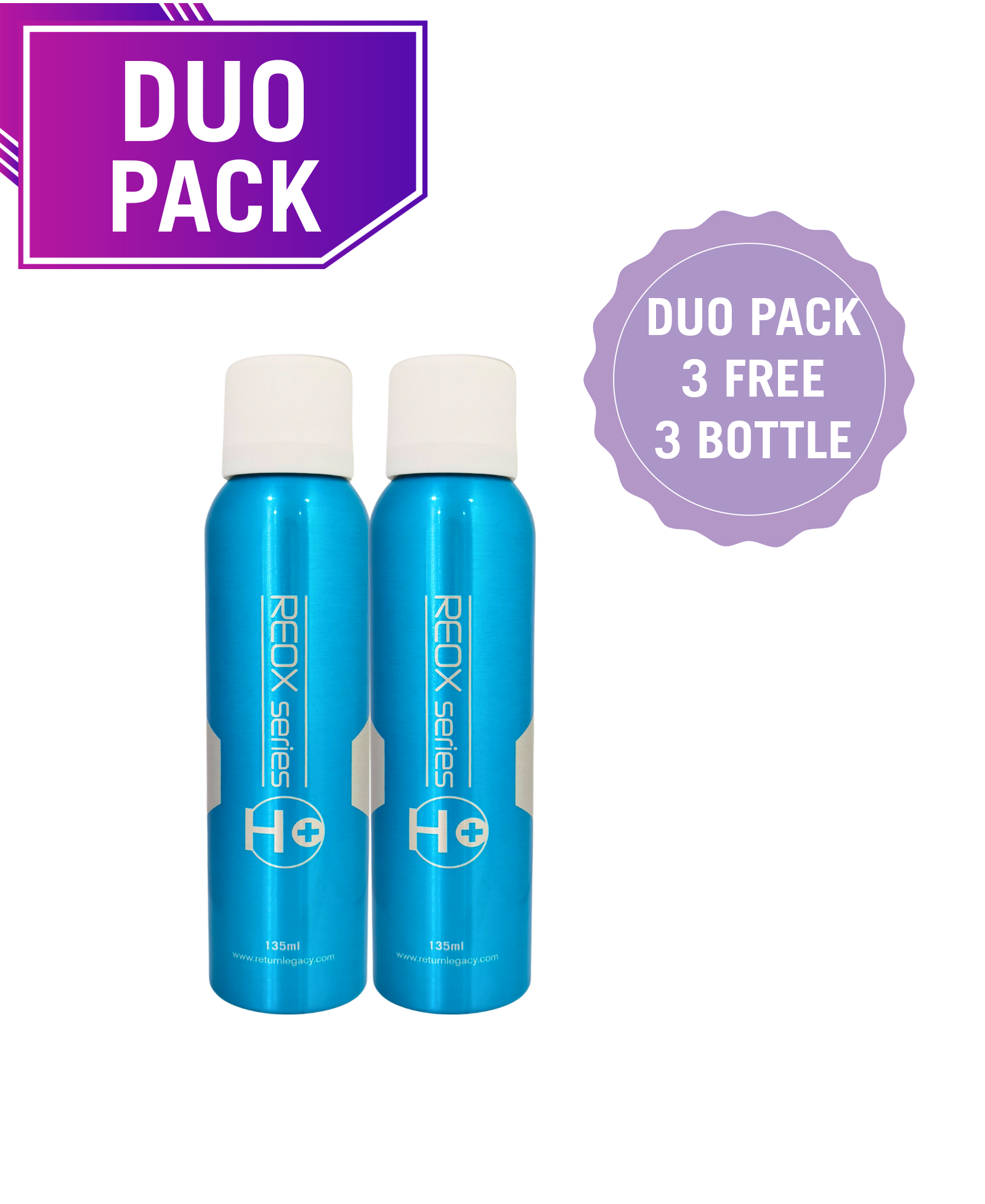 REOX Series H+ 135ML ( 3 DUO PACK FREE 3 BOTTLE)